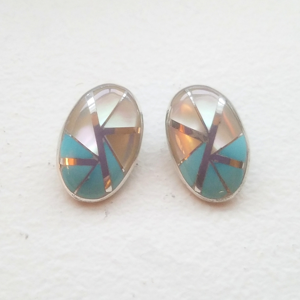 Vintage Sterling Turquoise/MOP